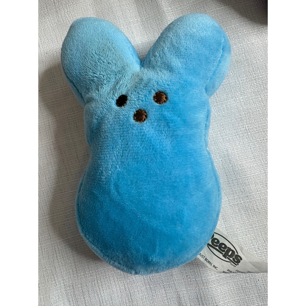 Peeps Blue Bunny Plush Stuffed Animal Easter 2022 Just Born Frankford Candy